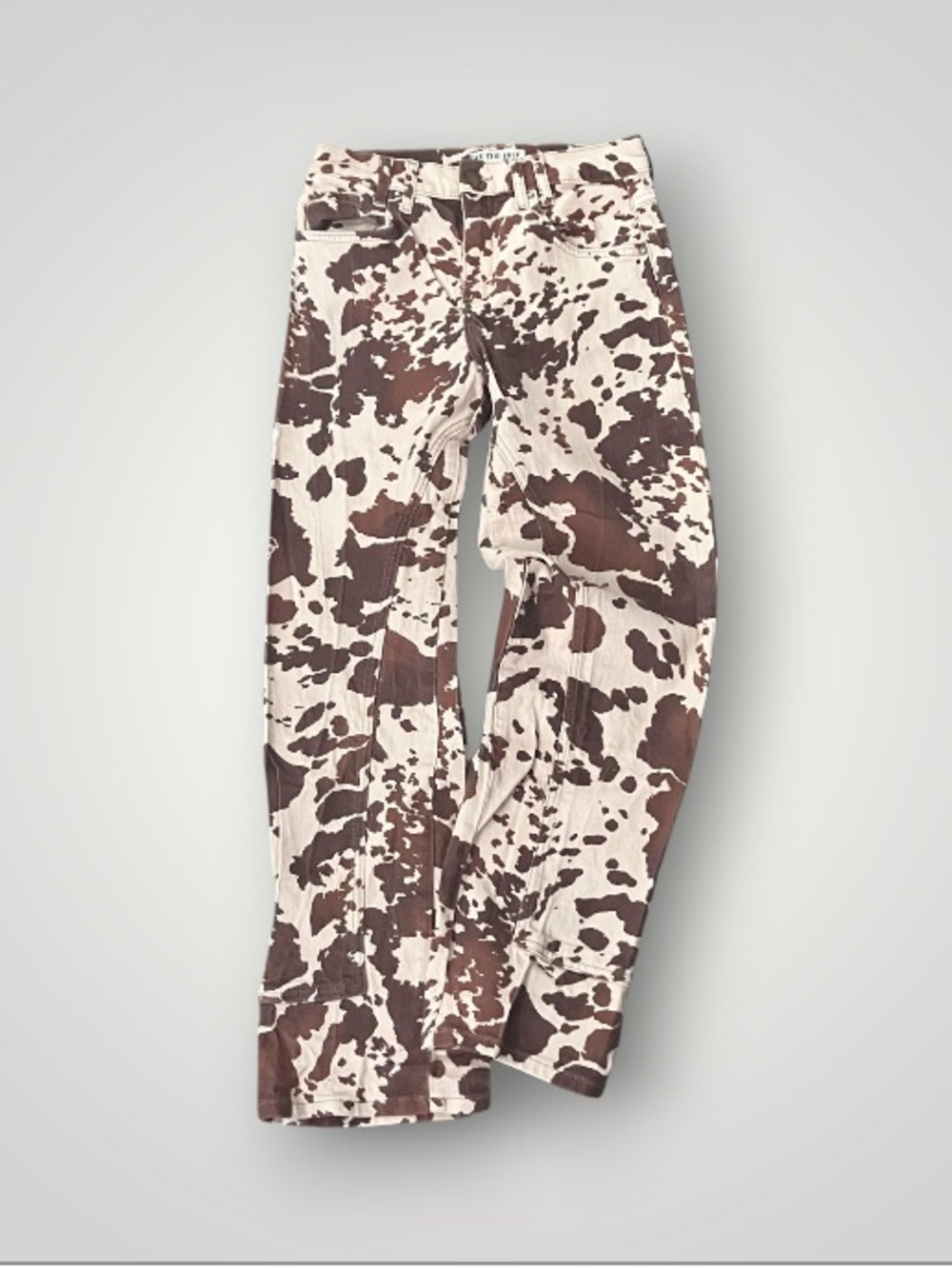 Free People 'We The Free' Risk Taker Printed Jeans - Picture 2 of 8